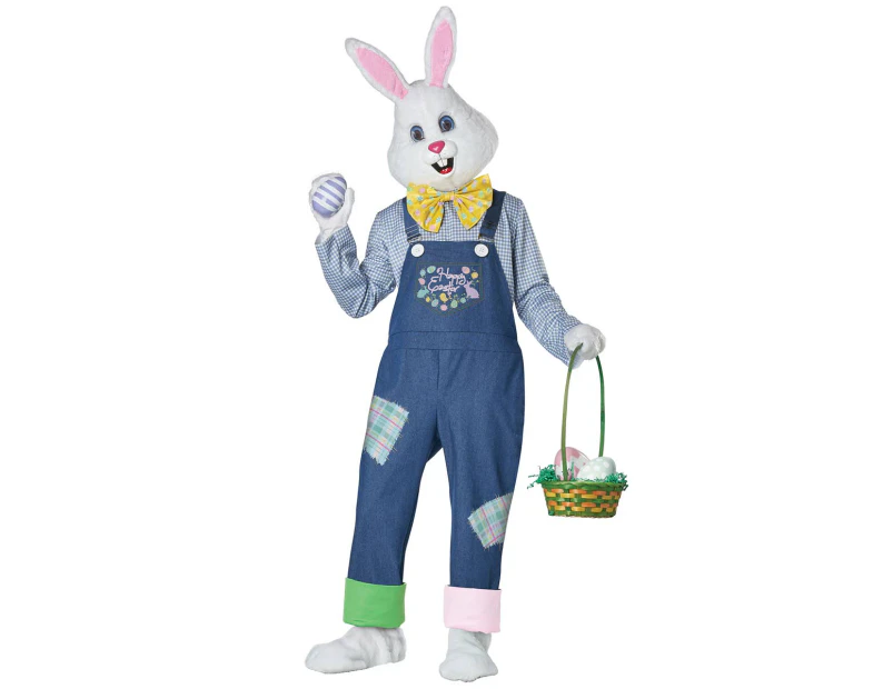 Happy Easter Bunny Adult's Seasonal Mascot Costume - Genuine California Costumes & New