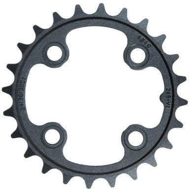 Truvativ V1 24T 9/10 Speed Triple Inner Aluminium Bike Chainring Black