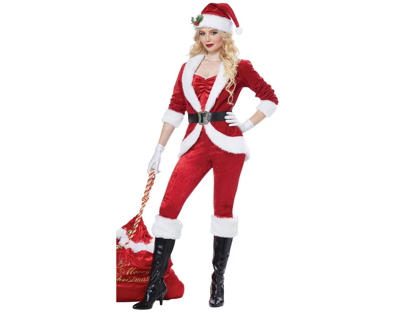 Sassy Mrs Santa Womens Christmas Costume Womens