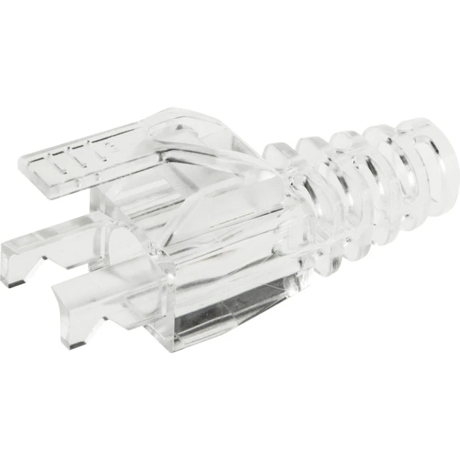 T3 PK4075  6.0Mm Clear Rj45 Rubber Boot Suits Cat5 Snap Plug Pk of 100  Max. Od: 6.0Mm/0.236"  6.0MM CLEAR RJ45 RUBBER BOOT