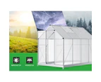 ALFORDSON Greenhouse Aluminium Polycarbonate Garden Storage Shed 2.5x1.9x1.8M