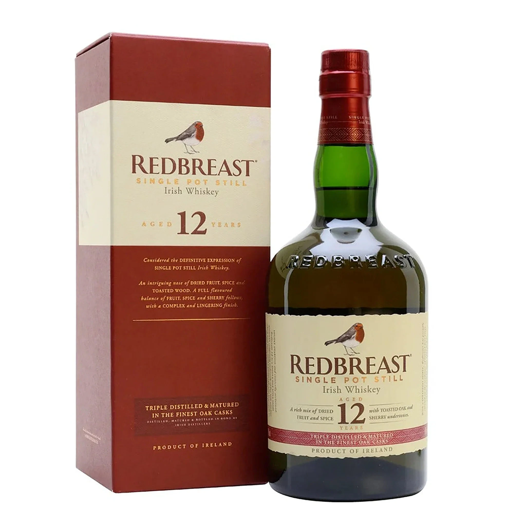 Redbreast 12 Year Old Single Pot Still Irish Whiskey 700ml