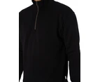 Jack & Jones Men's Bradley Half Zip Sweatshirt - Black