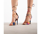 RAID Dawson Strappy Heel in Orange Multi