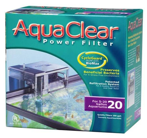 Fluval EDGE 23/46ltr & AquaClear 20 Hang On Filter (A595B)