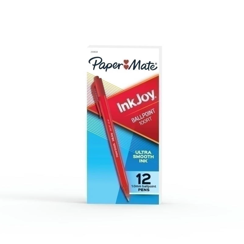 PAPER MATE InkJ Ball Pen 100RT Red Pk12 Bx12