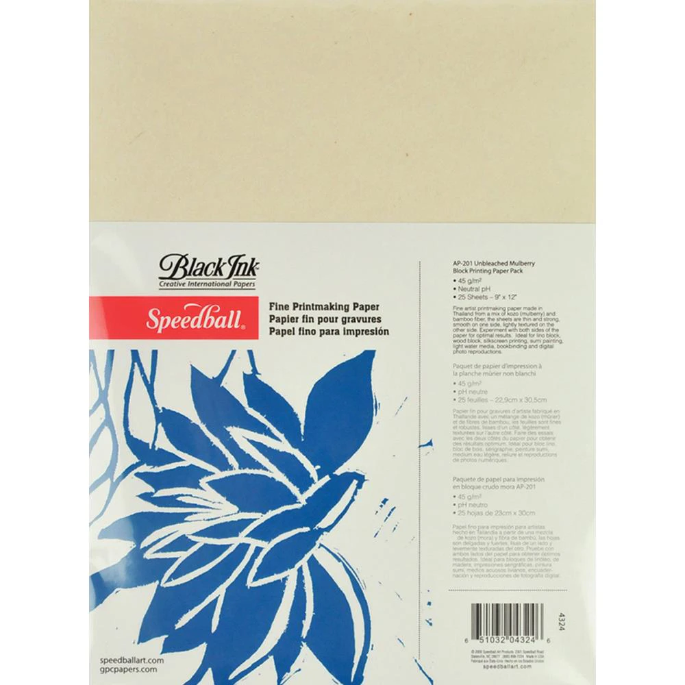 Speedball Fine Printmaking Paper 9"X12" 25/Pkg*