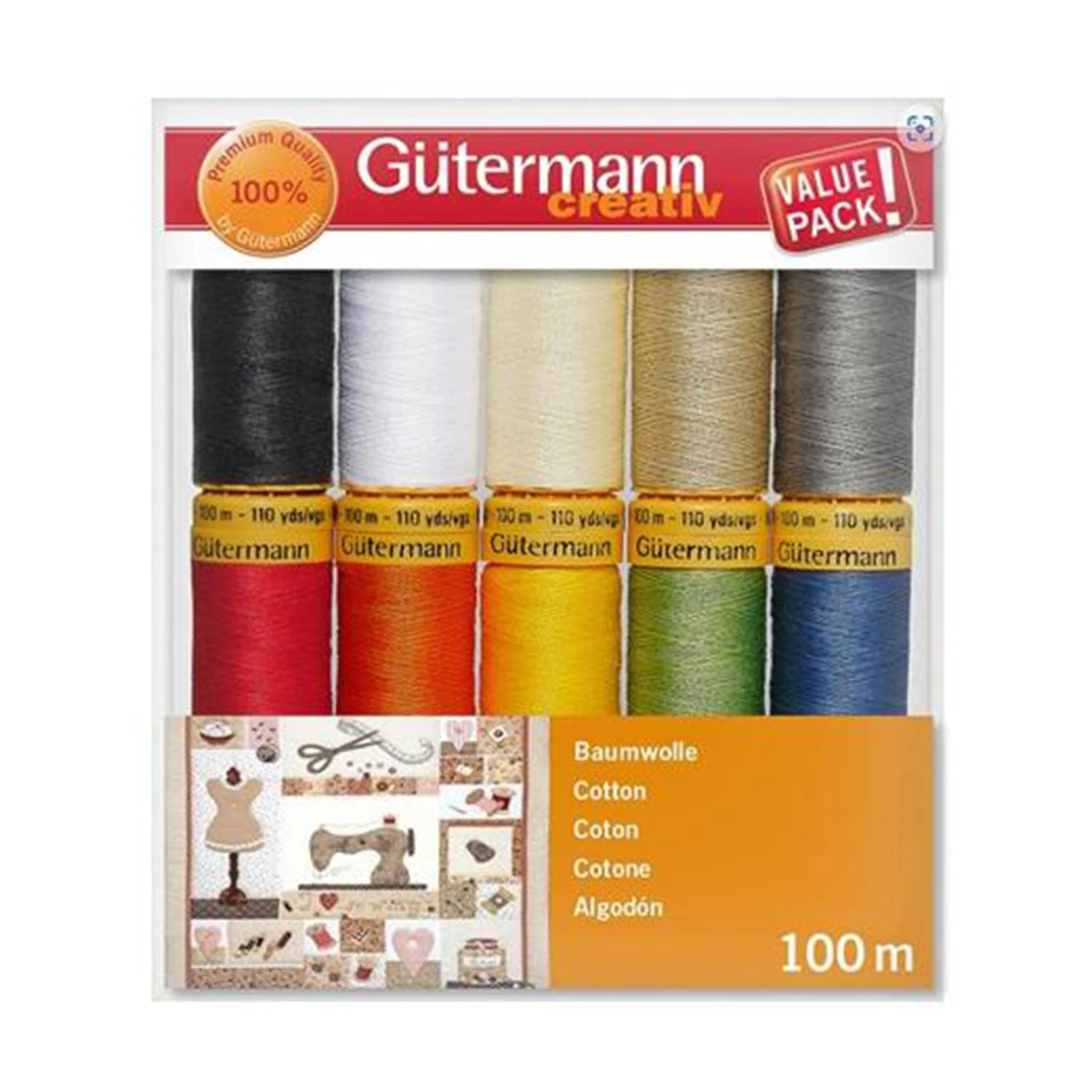 Gutermann Cotton 50 Thread Set - 10 Spools*