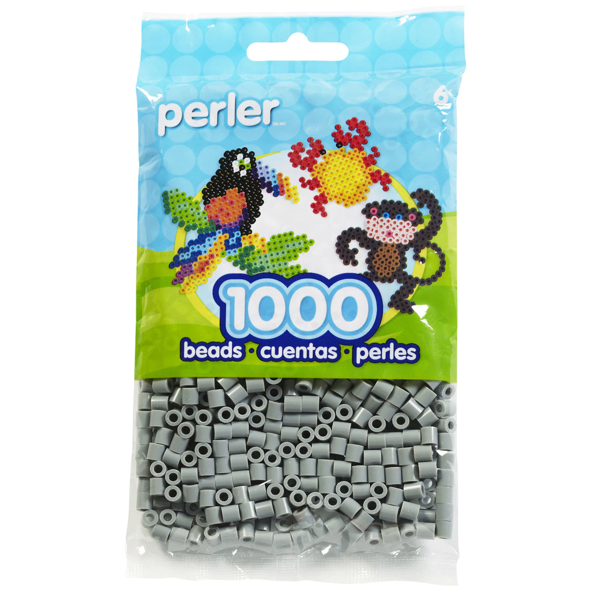 Perler Beads 1,000 pack  - Grey