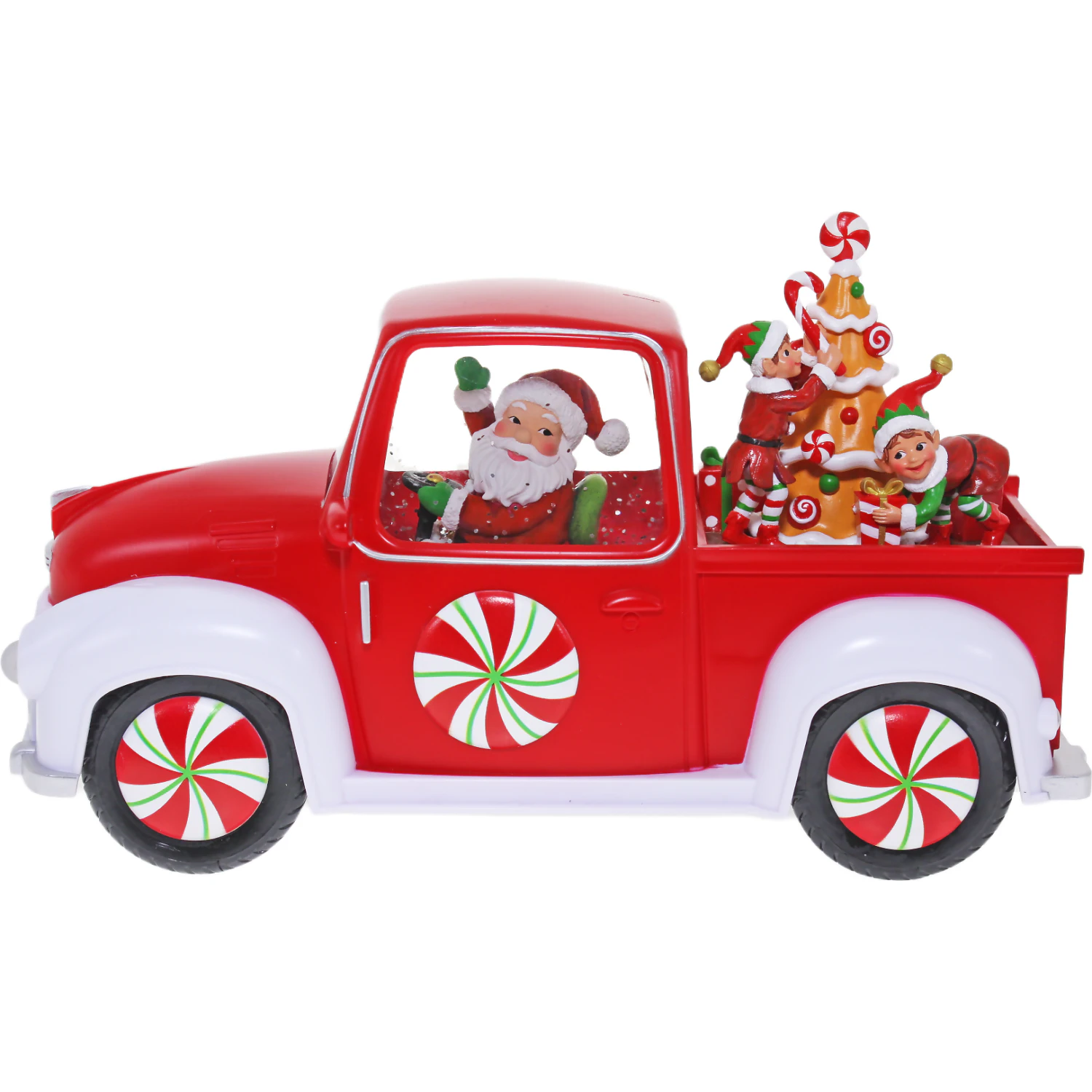 Cotton Candy - Xmas Santa Ute With Elves Figure