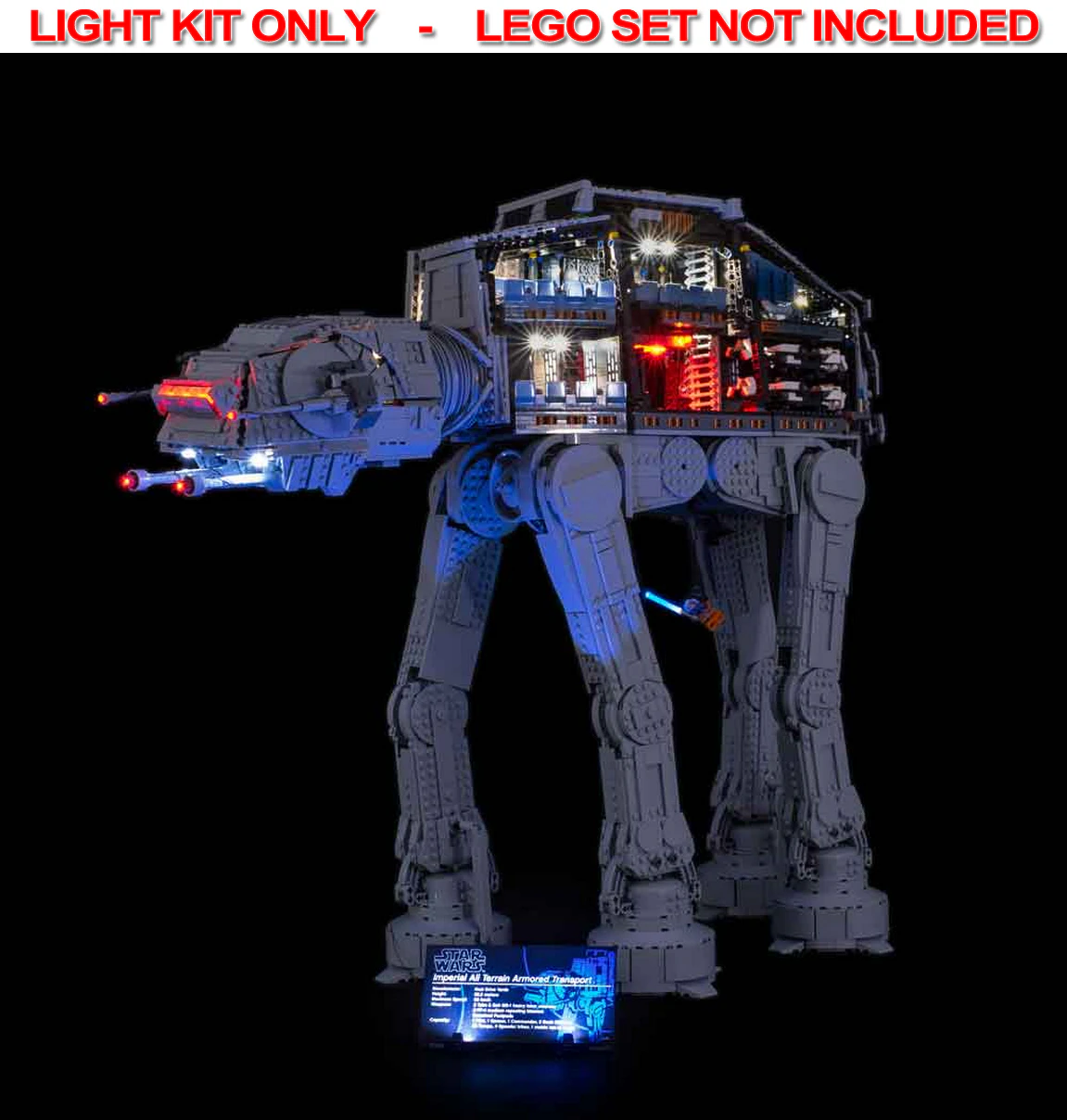 Light My Bricks - Light Kit For Lego Ucs At-At 75313