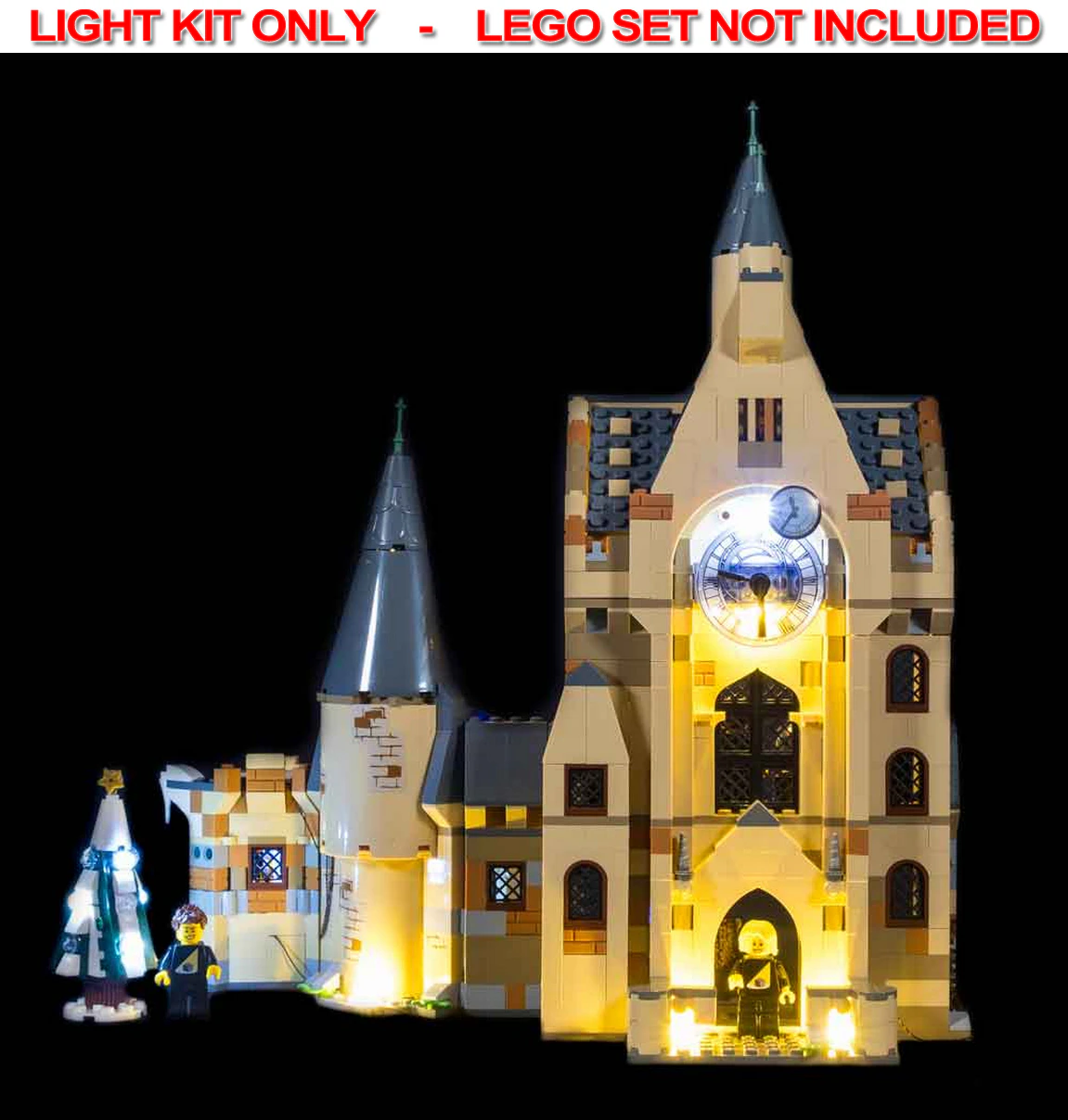 Light My Bricks - Light Kit For Lego Hogwarts Clock Tower 75948