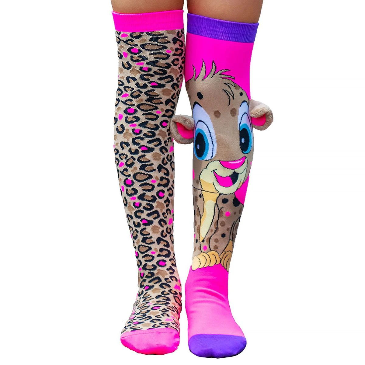 Madmia -  Cheeky Cheetah Socks (one Size Fits Most) Mucheekycheet