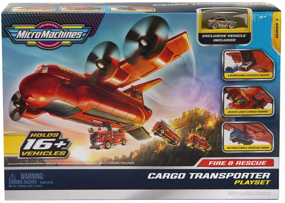 Micro Machines - Fire And Rescue Cargo Transporter