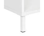 Maestro Furniture Ashley Collection 10-Cube Display Bookcase With 2-Doors - White