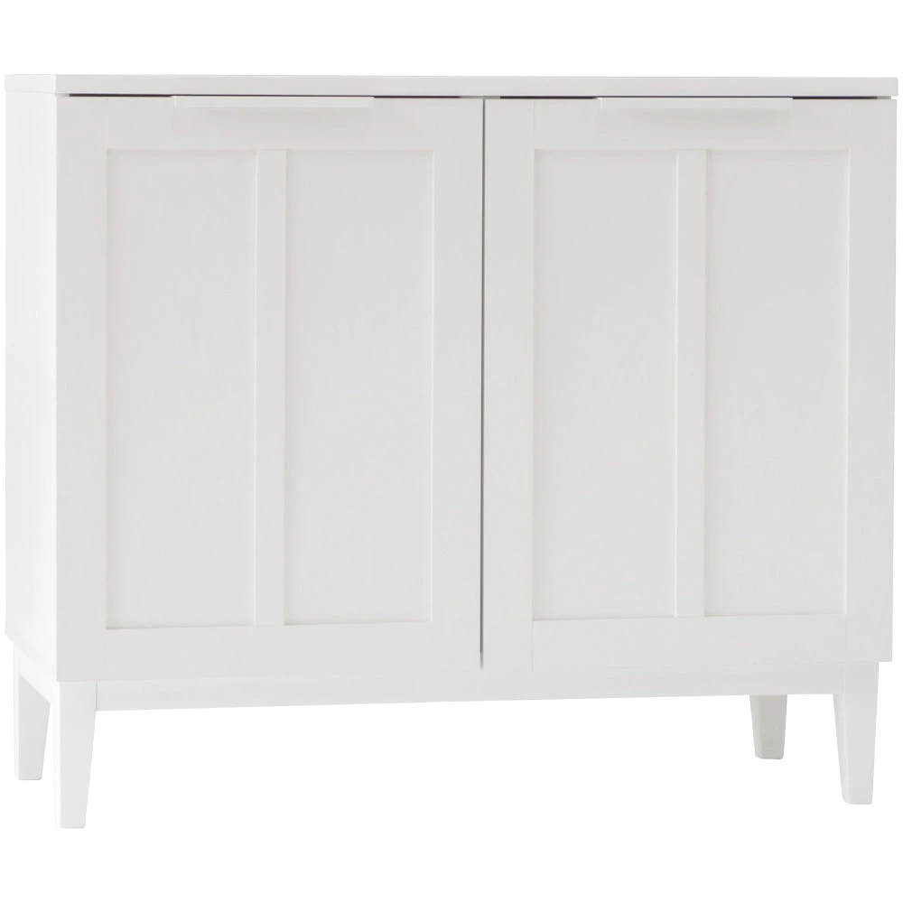 Stanley Modern Classic Small Buffet Unit Sideboard Cupboard W/ 2-Doors - White