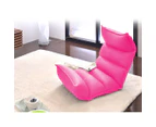 Foldable Tatami Floor Sofa Bed Meditation Lounge Chair Recliner Lazy Couch Pink