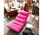 Foldable Tatami Floor Sofa Bed Meditation Lounge Chair Recliner Lazy Couch Pink