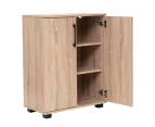 Murray 2-Door Multi-Purpose Cupboard Lowboy Storage Cabinet - Light Sonoma Oak