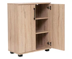 Murray 2-Door Multi-Purpose Cupboard Lowboy Storage Cabinet - Light Sonoma Oak