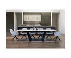 Arianna Extension Rectangular Kitchen Dining Table Ceramic 210-290cm - Marmo