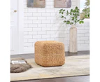 Design Square Cleo Ottoman Low Foot Stool Square - Natural