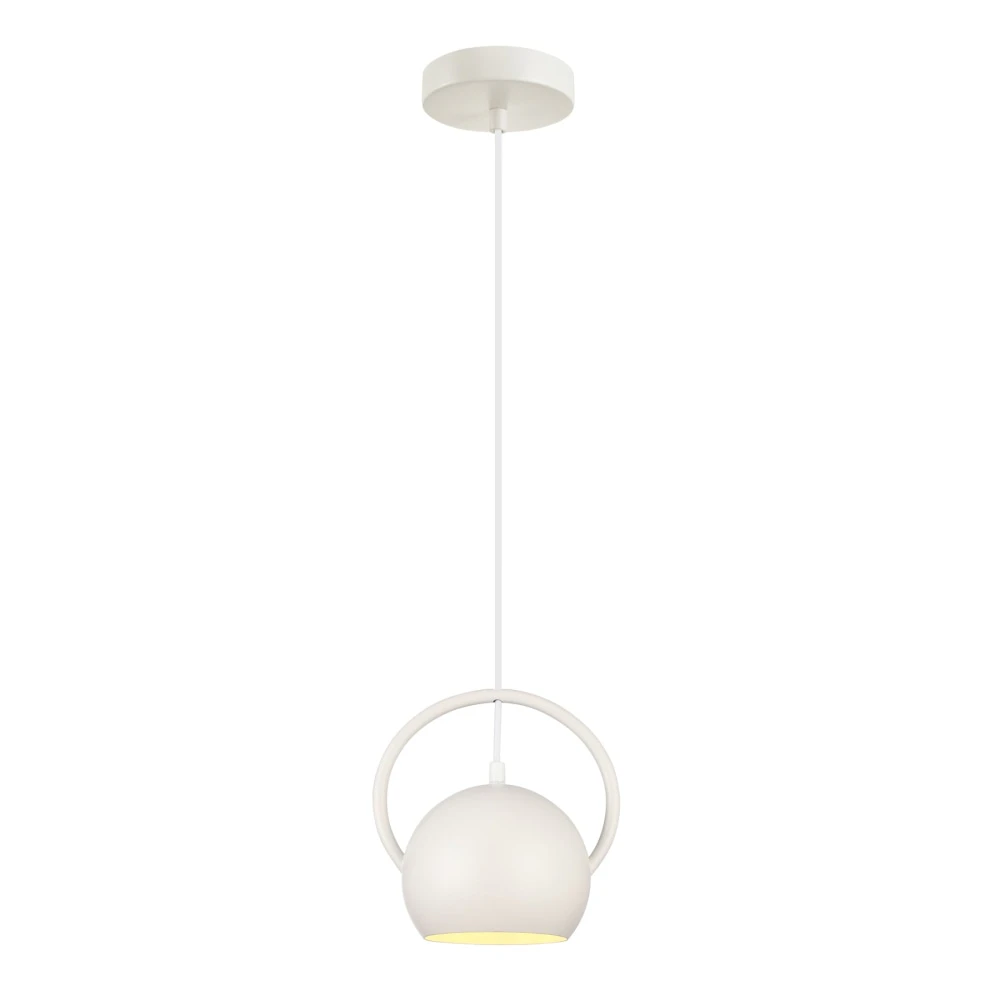 Brie Classic Pendant Lamp Light Interior ES Matte White Dome