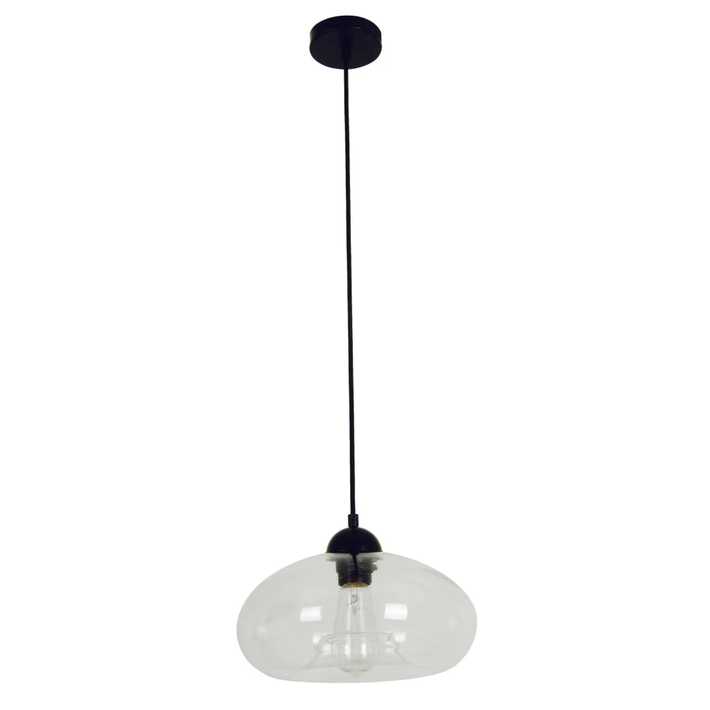 MASON Pendant Lamp Light Interior ES Clear Glass Oval OD275mm