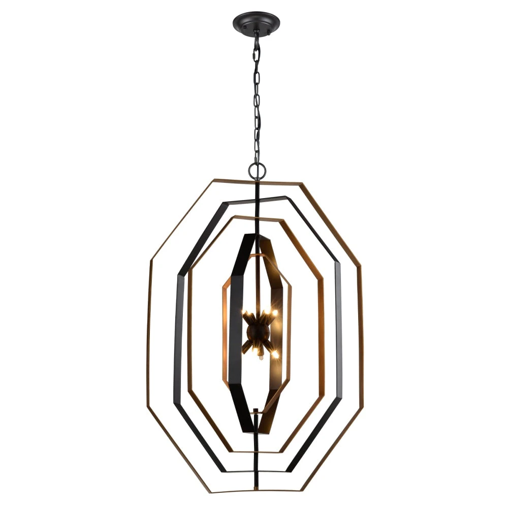 ORBITA Pendant Lamp Light Interior G9x8 Antique Gold Octagon x 5 OD640mm