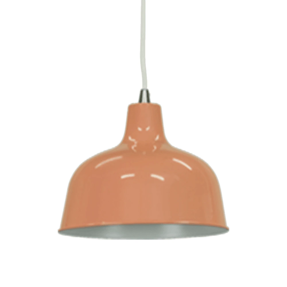 Danica Classic Dome Metal Cord Drop Pendant Light Lamp - Beige Red