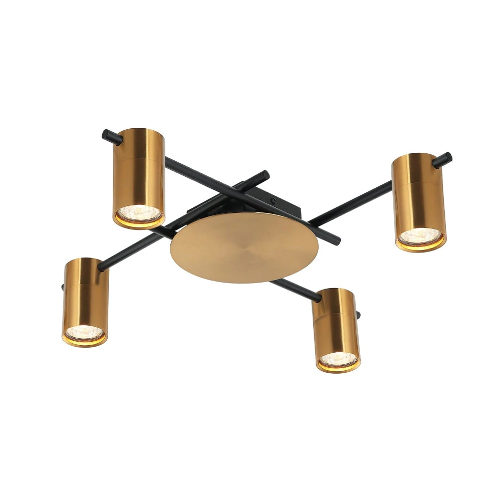 TACHE Spot Light GU10 X 4 Interior Ceiling Brass OD520mm H120mm Adjustable