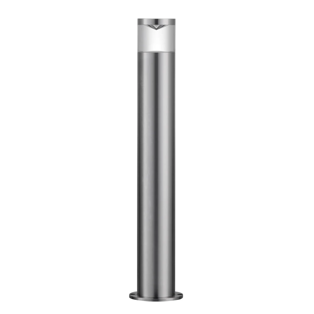 PHARE Garden Bollard Light MR16 Round Stainless Steel 316 IP54 H435mm Low Glare