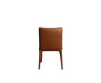 Raimon Furniture Set Of 2 Ludo Modern Eco Leather Kitchen Dining Chair - Tan