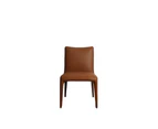 Raimon Furniture Set Of 2 Ludo Modern Eco Leather Kitchen Dining Chair - Tan