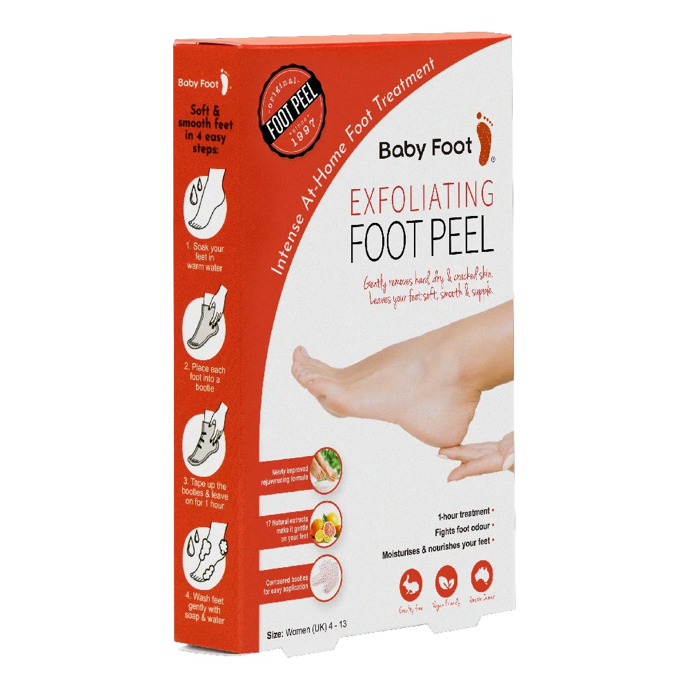 Baby Foot® Original Foot Peel Lavender (Exfoliates & Moisturises Dry, Cracked Feet - All Natural Ingredients)