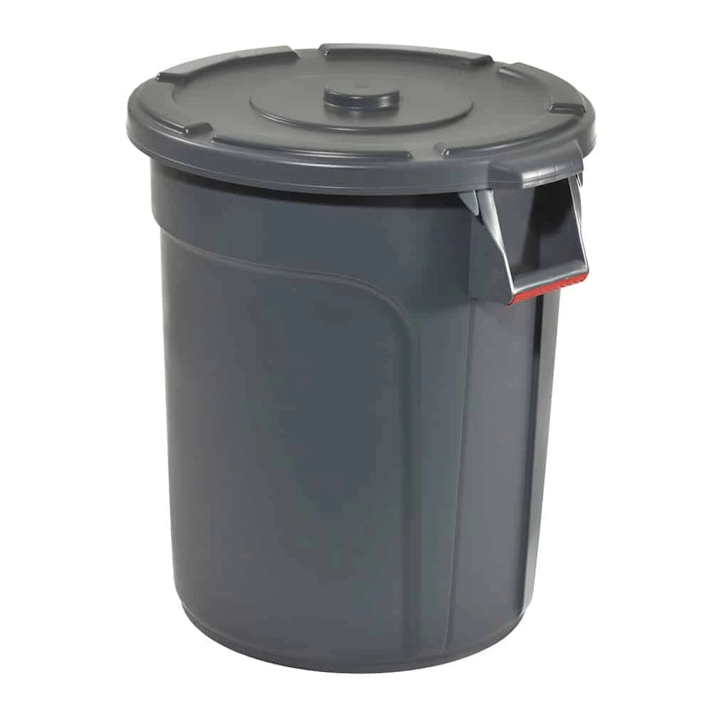 Trust® Commercial Thor Round Bin Grey - 75lt Bin