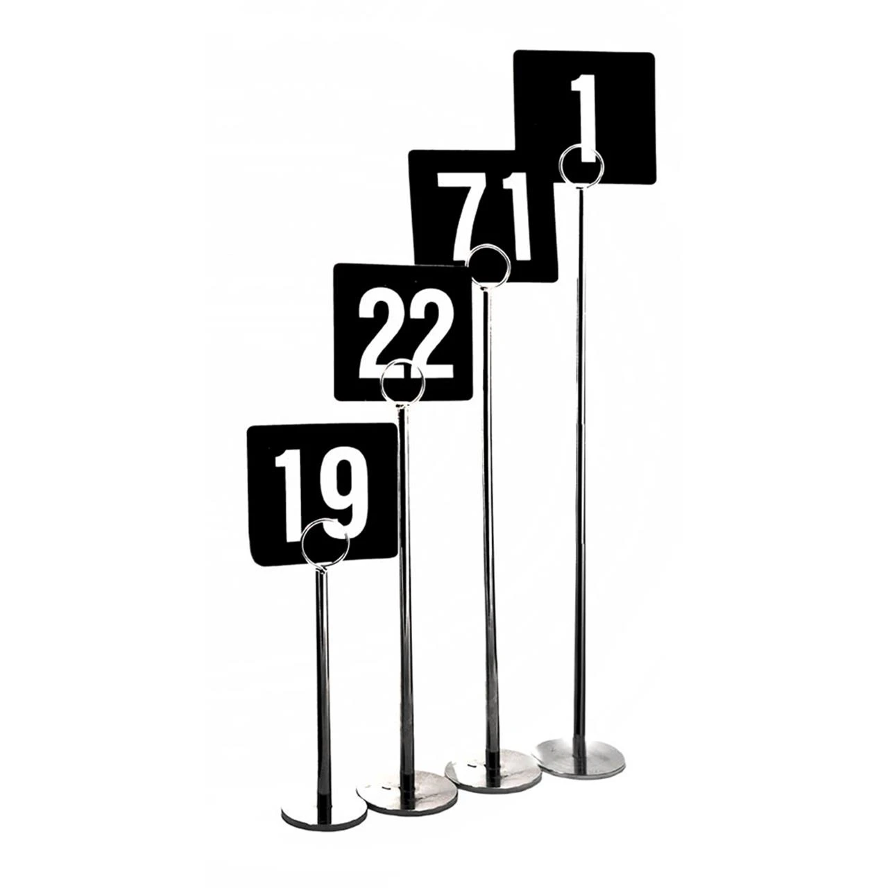 Kh Table Stands Chrome - Table Number/menu Holder Chrome 20cm