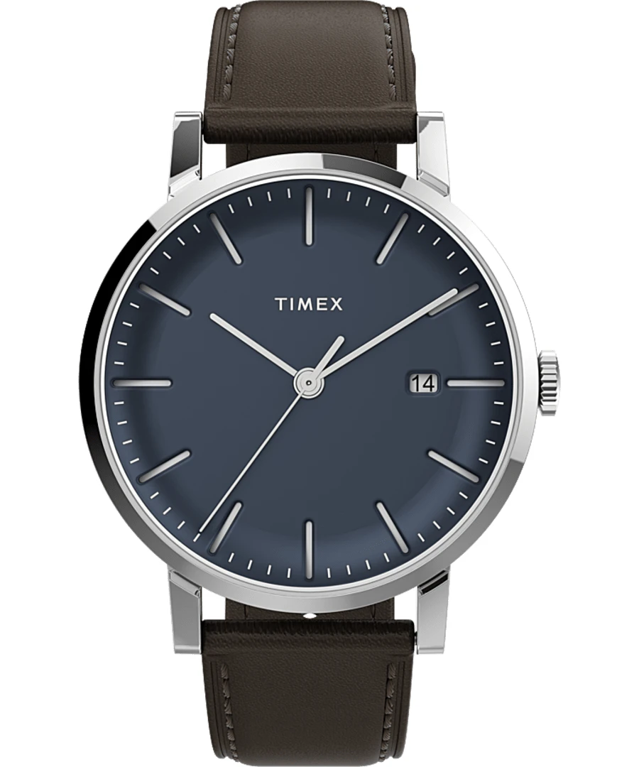 Timex Midtown 38mm Brown Leather Band Watch TW2V36500