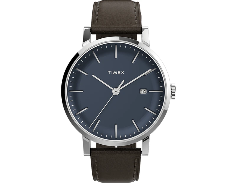 Timex Midtown 38mm Brown Leather Band Watch TW2V36500