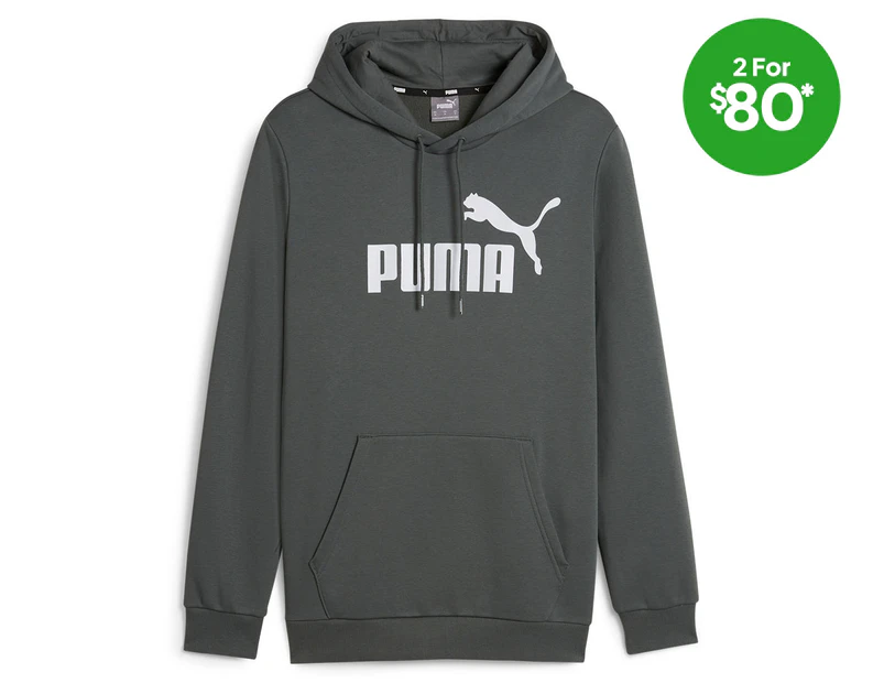 Puma Men's Essentials Big Logo Hoodie - Mineral Grey