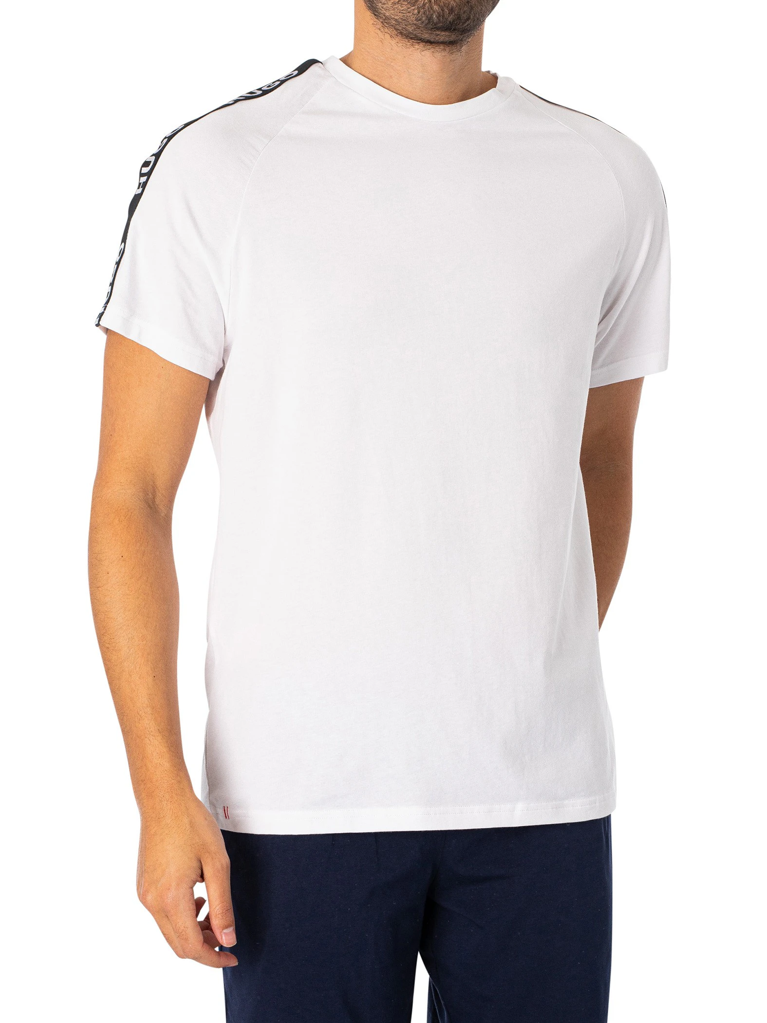 HUGO Men's Lounge Sporty Logo T-Shirt - White