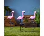Vibe Geeks Flamingo Garden LED Stake Solar Powered Decorative Light