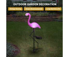 Vibe Geeks Flamingo Garden LED Stake Solar Powered Decorative Light
