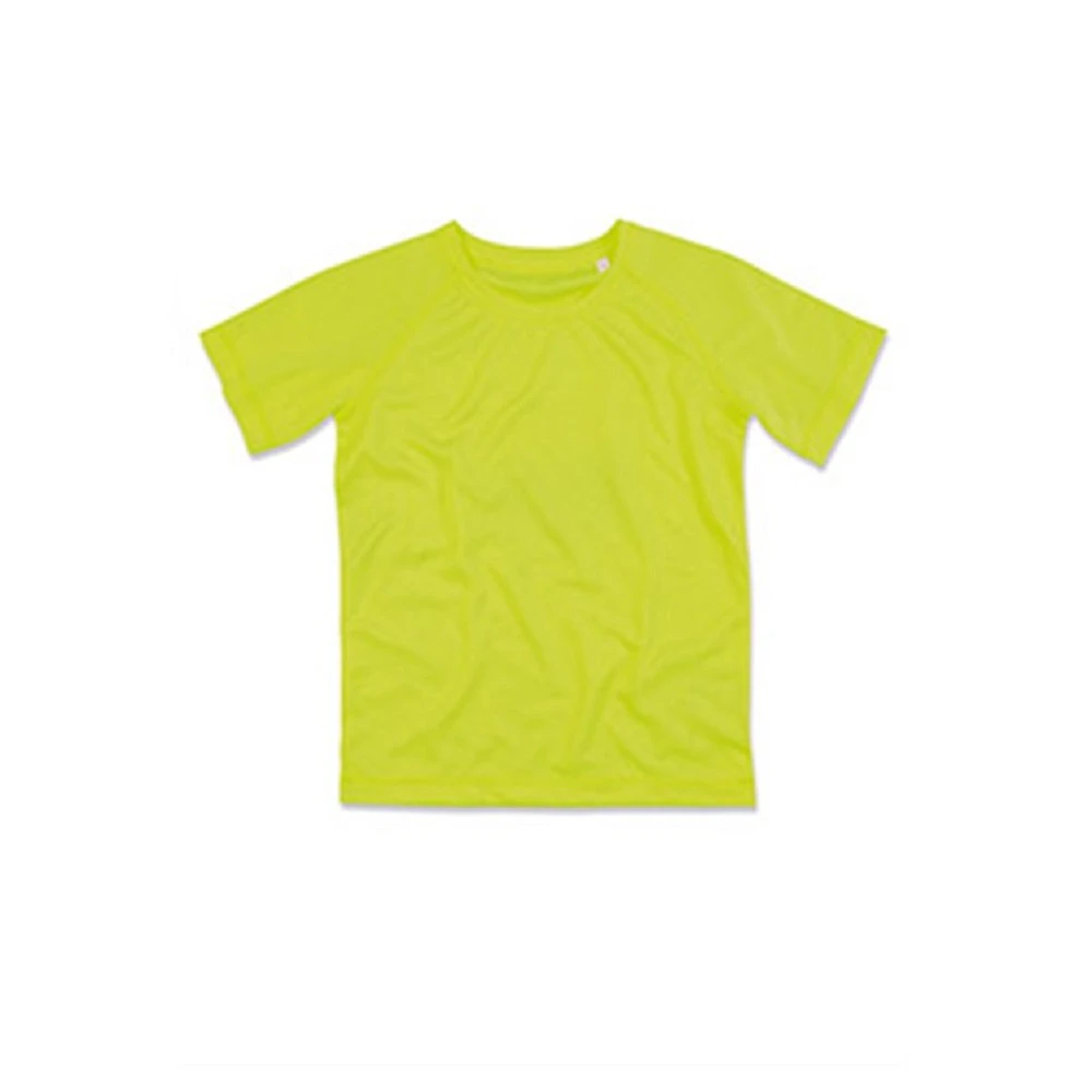 Stedman Childrens/Kids Raglan Mesh T-Shirt (Cyber Yellow) - AB349