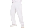Casual Classics Mens Blended Core Ringspun Cotton Oversized Jogging Bottoms (White) - AB587