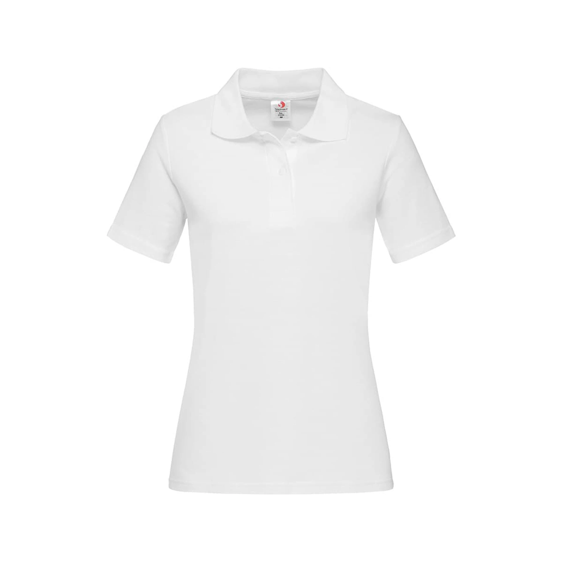 Stedman Mens Long Sleeved Cotton Polo (White) - AB285