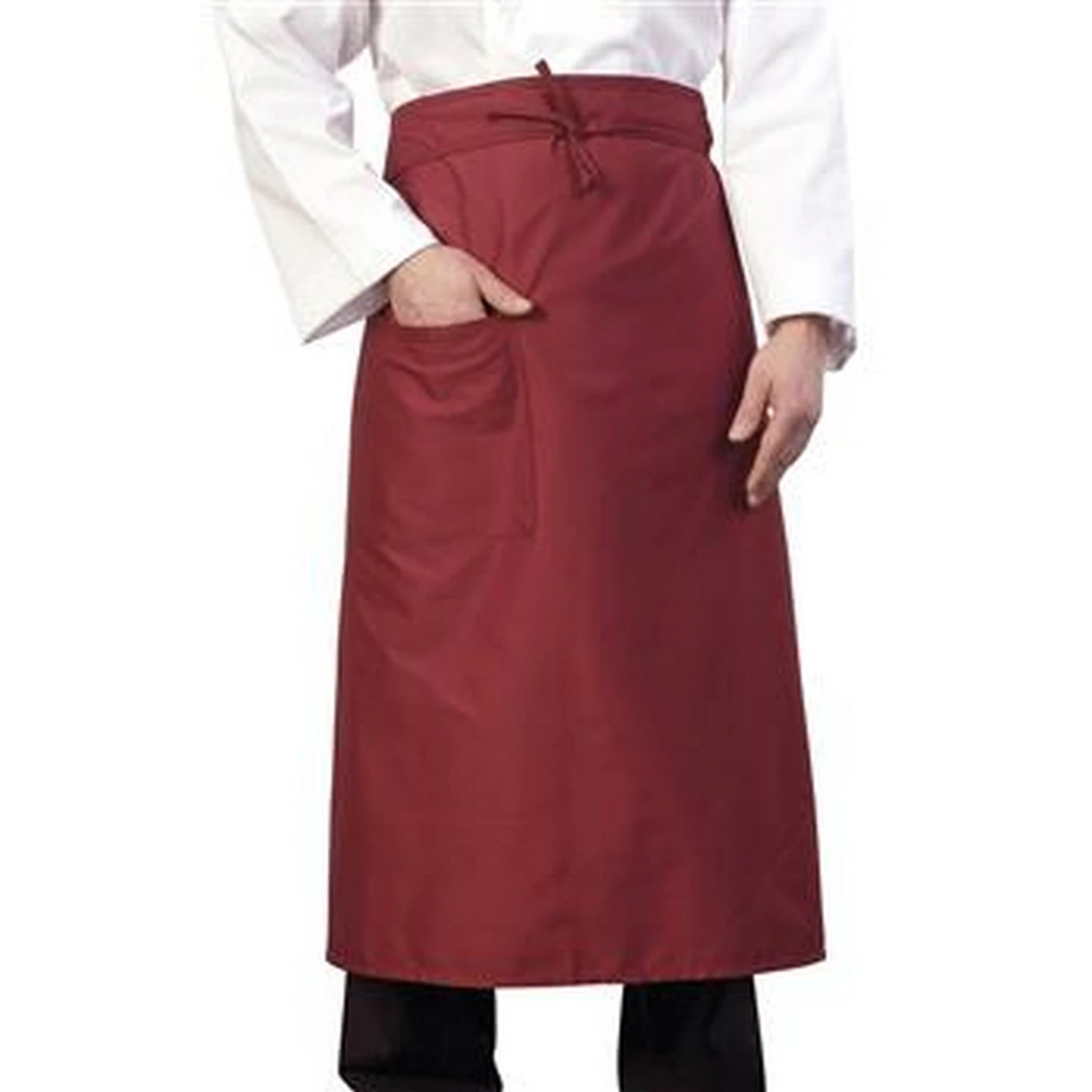 BonChef 36 Inch Chef/Bar Apron (Burgundy) - AB245