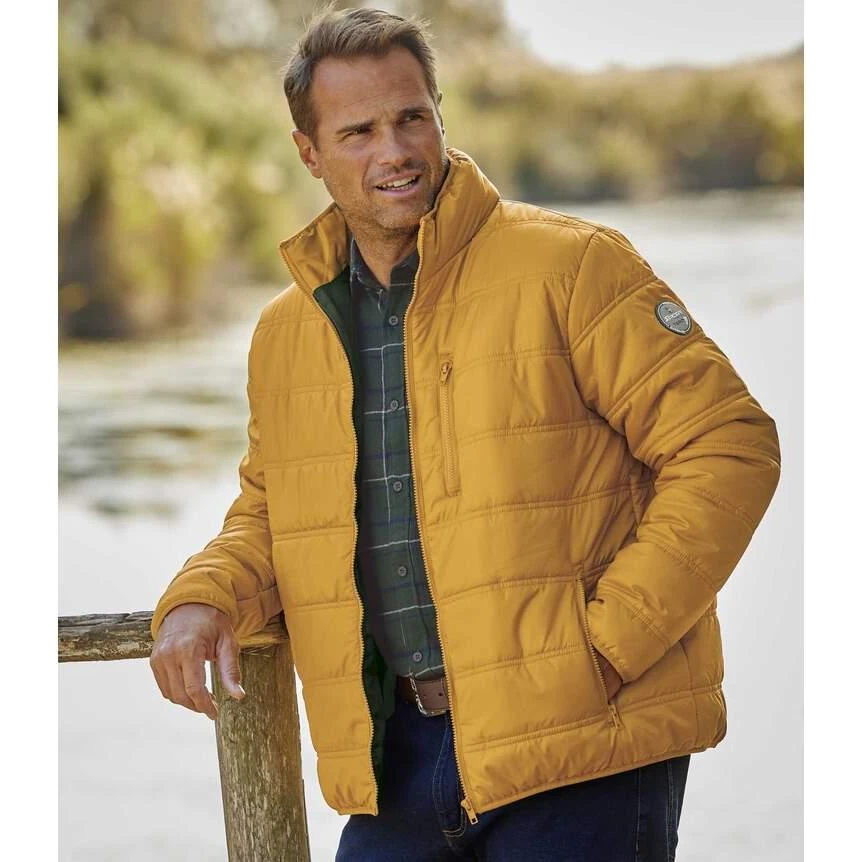 Atlas For Men Mens Lightweight Puffer Jacket (Ochre) - AF1748