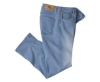 Atlas For Men Mens Stretch Faded Jeans (Blue) - AF559