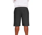 Casual Classics Mens Blended Core Ringspun Cotton Tall Oversized Shorts (Black) - AB591